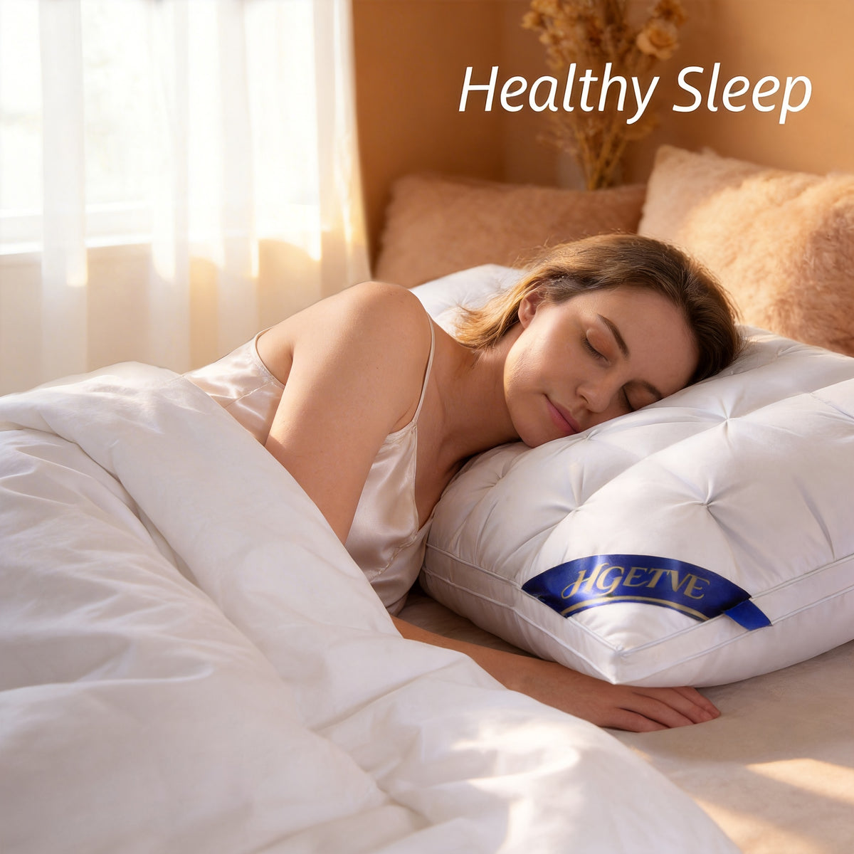 Buy One, Get One Free!2pcs Hotel-quality Pillows, Deep Sleep Neck Support Pillow, Low-allergen Polyester Coverings, Highly Fluffy, All-season, Sleep-aid Pillow, Queen/ King Size, Optional Random Colour, Gifts Of High Quality