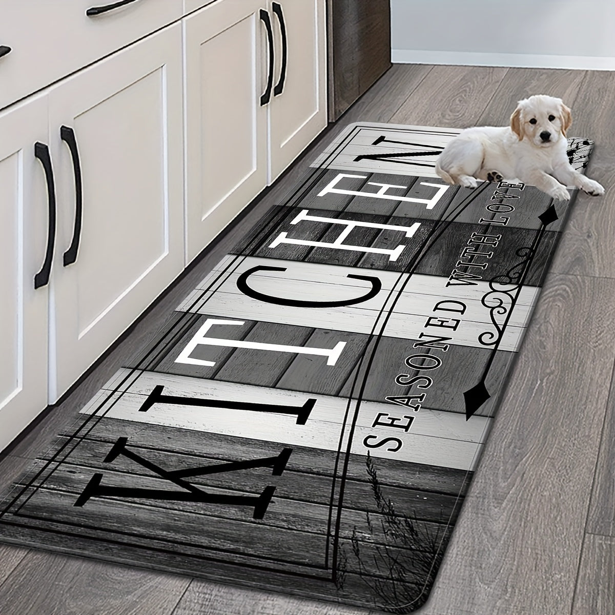 1pc Premium Non-Slip Kitchen Rug, Alfombra De La Cocina - Durable Polyester Floor Mat for Kitchen - Easy Clean Washable Hallway, Bathroom Rug, Halloween Home Decor, Halloween Decorations, Kitchen Decor And Accessories