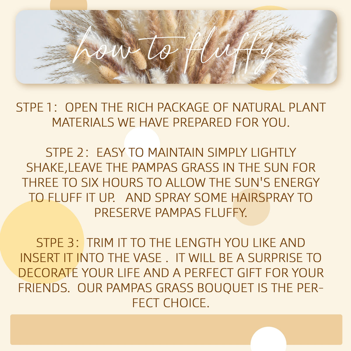 120pcs Natural Pampas Grass Decor Bouquet | Boho Dried Floral Arrangement Centerpiece Table Decor Wedding Decor Rustic Decor