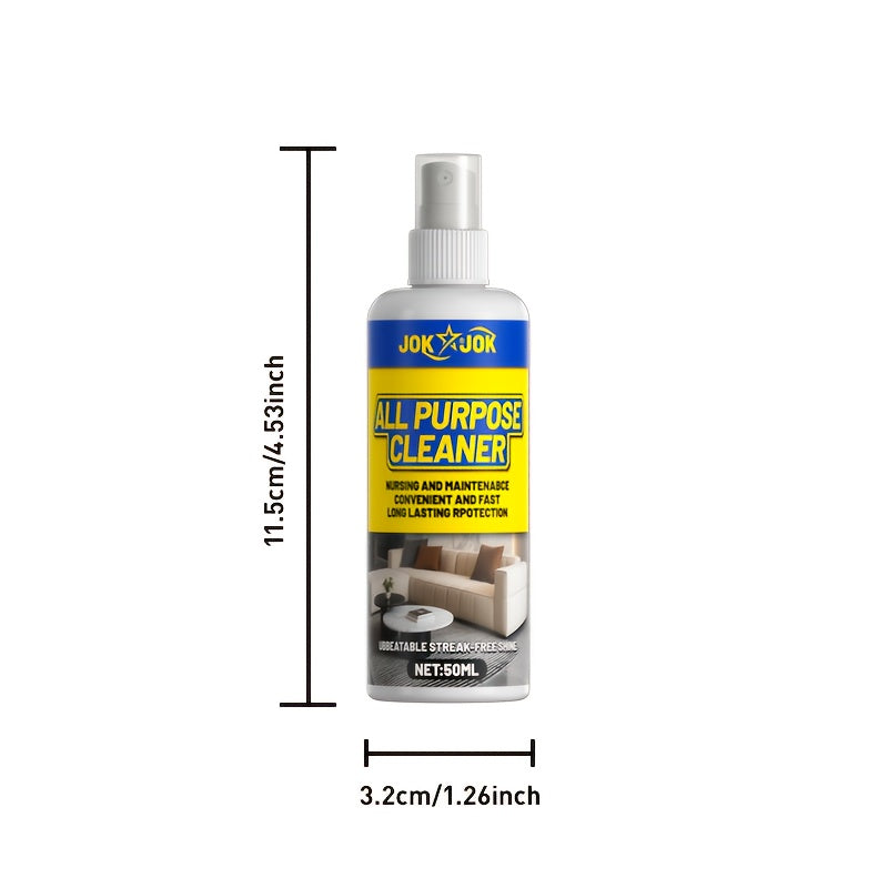Multi-Surface Dry Cleaning Spray | Safe for Fabric Sofas, Carpets, Leather & Upholstered Furniture | Quick Stain Removal Without Water | Contains Glycerin | Suitable for Bedroom And Indoor Use | Brand: JOKJOK