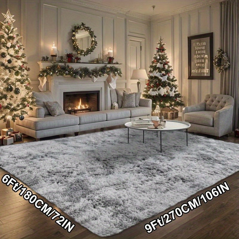 Fluffy 6x9 Area Rugs for Living Room, Large Living Room Carpet, Big Shaggy Rugs for Bedroom, Thick Fuzzy Dorm Rug, Soft Indoor Floor Rug for Room Decor Aesthetic, Christmas decoration home gifts