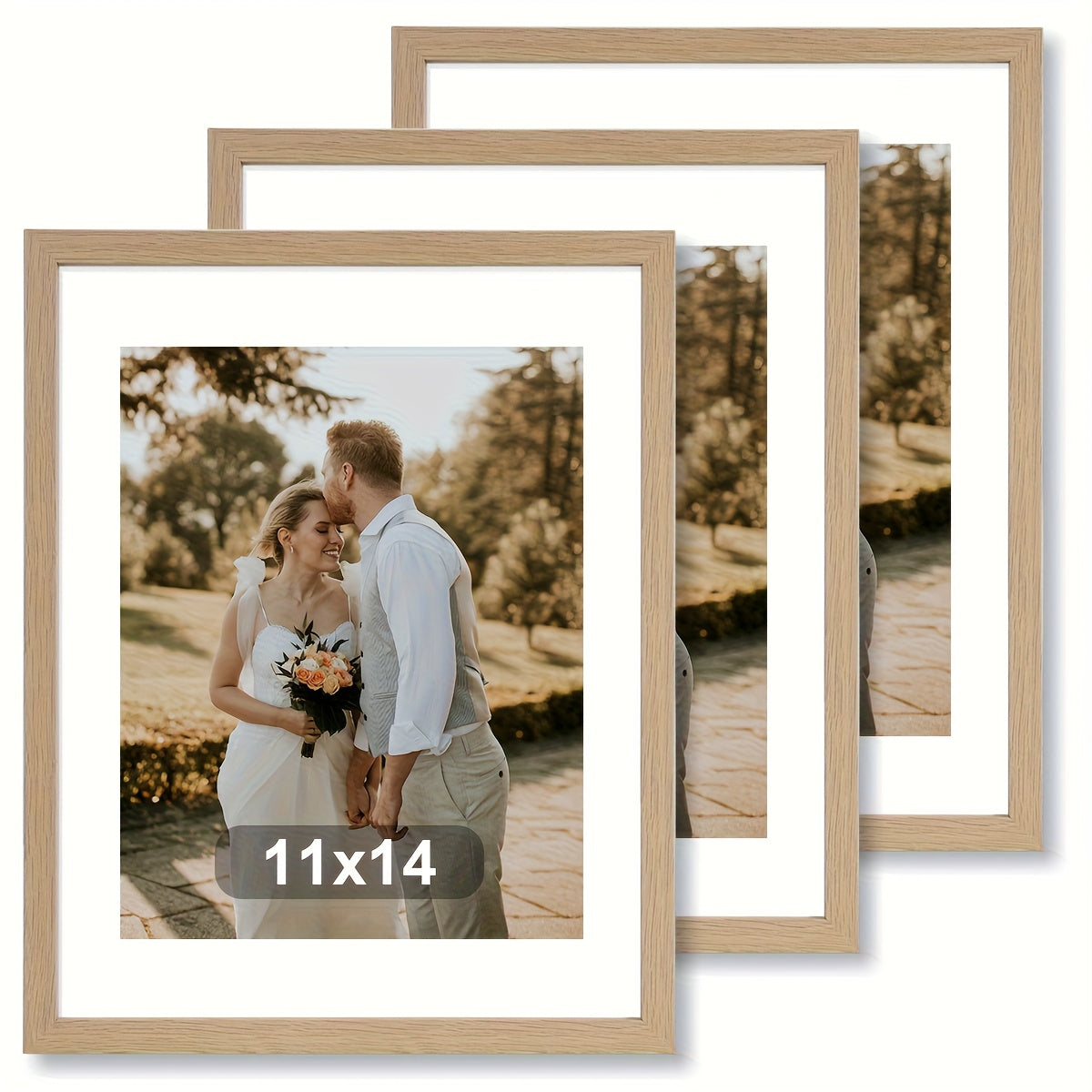 3pcs 12X16/11X14/8X10 Photo Frame, Black Classic Photo Frames, Old Wood And Black Photo Frames, Home Wall Decoration Photo Frames, Large-Sized Artistic Poster Frames, Desktop Display Photo Frames, Exquisite Gifts