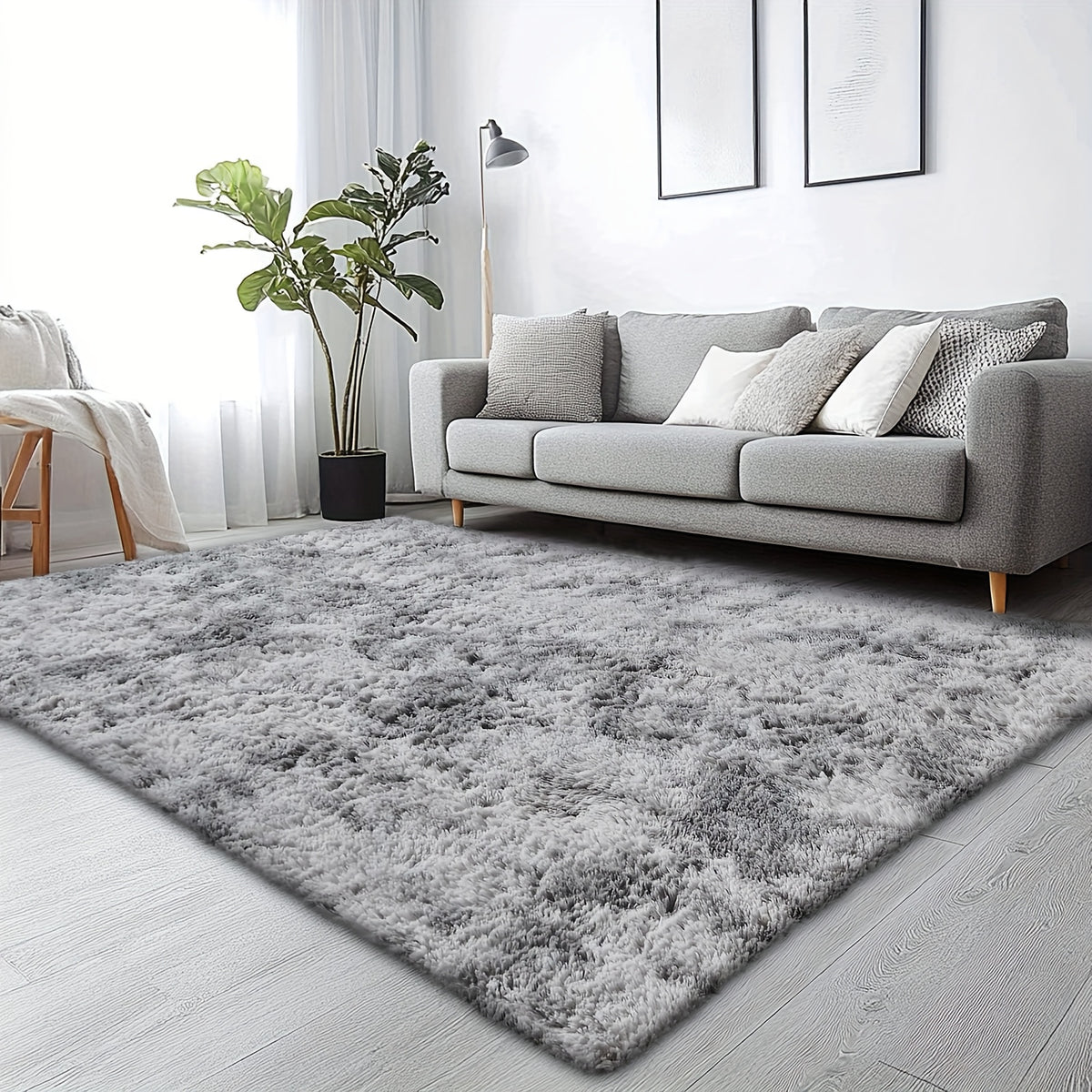Rugs for Living Room, Super Soft Fluffy Shaggy Area Rugs for Bedroom, Cozy Floor Mats, Plush Indoor Carpet for Kitchen, Faux Rug for Room, Home Decor, Housewarming Gift, Door Mat