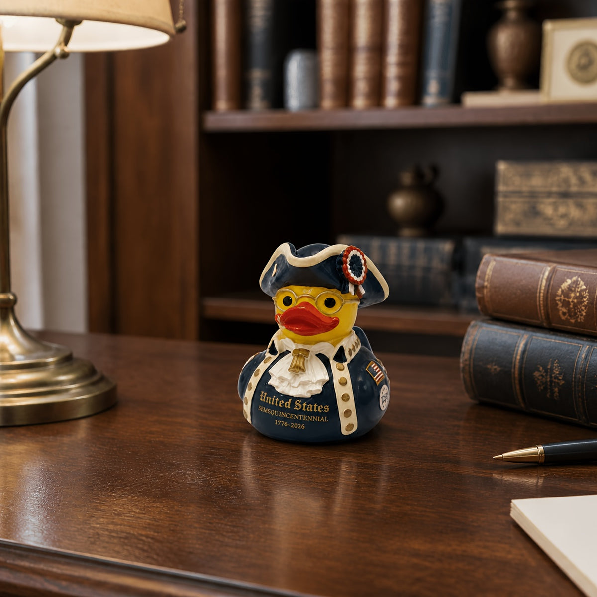 A 250th Anniversary Commemorative Edition Liberty Eagle Duck - 1776-2026 Memorial Collectible Resin Sculpture, Suitable for Placement in Multiple Scenes, Fully Loaded with Historical Commemorative Attributes, a Unique Cultural Symbol, an Exclusive