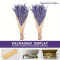 Natural Dried Lavender Bundles, 2 Bunches with About 210 Stems at 17 Inches for Home Fragrance, Shower Decor, Wedding Crafts and Photo Styling