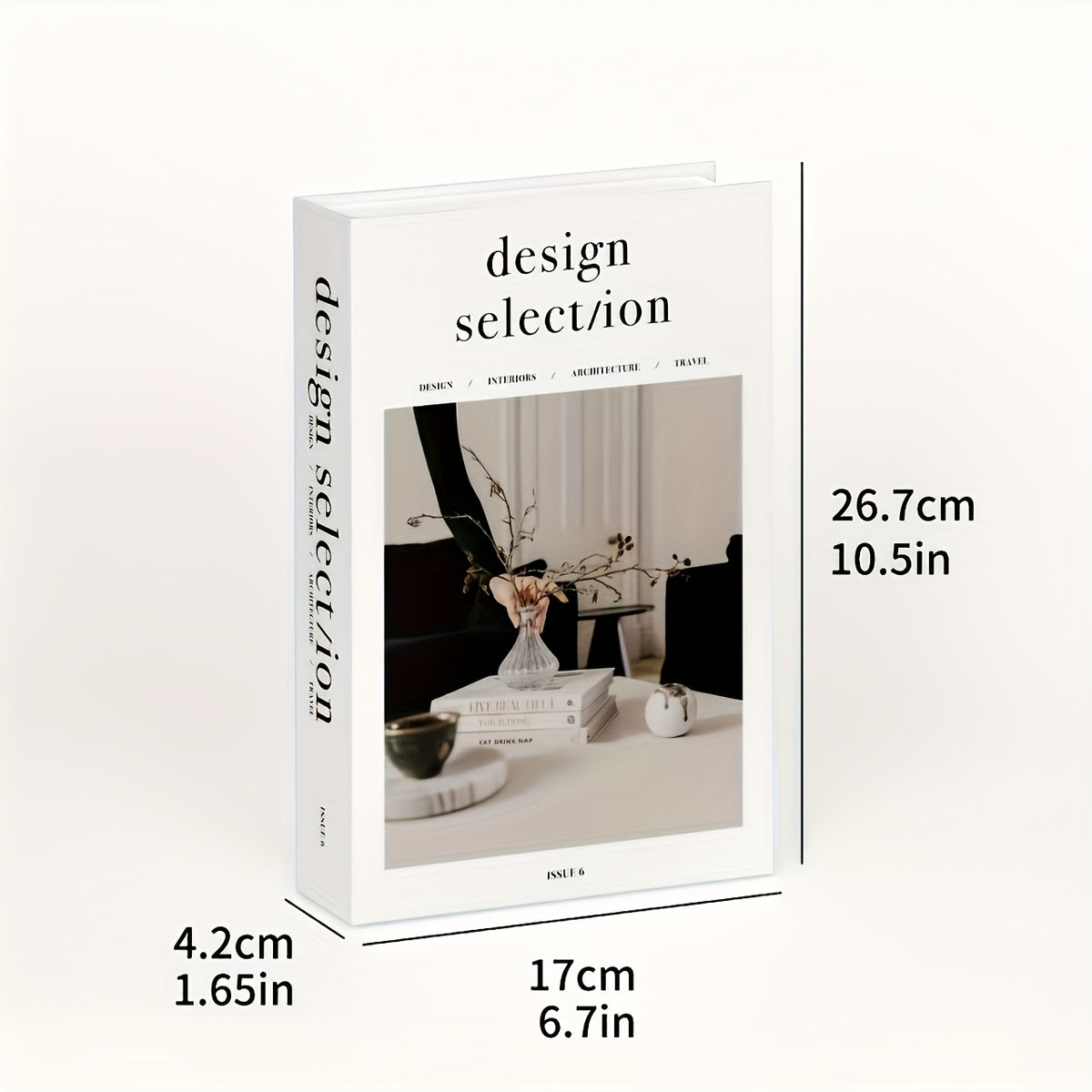 Minimalist Faux Book Set Of Three, Fashionable Decor Books, Realistic Bookshelf Ornaments, Photo Props.