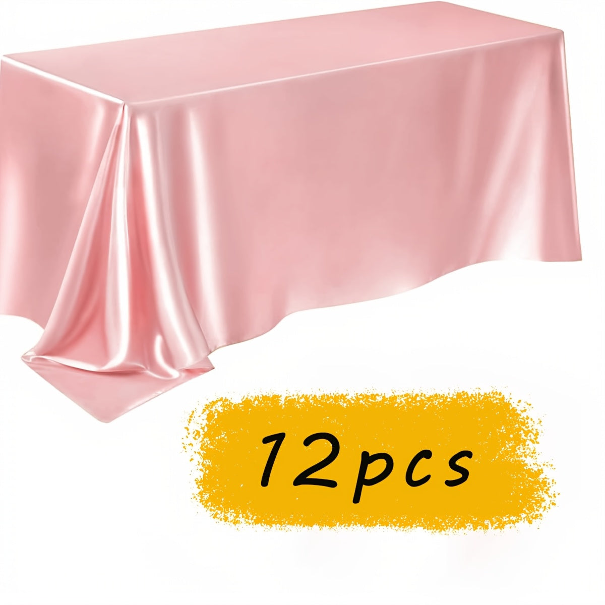 12pcs Satin Tablecloth, 57, Halloween, Christmas
