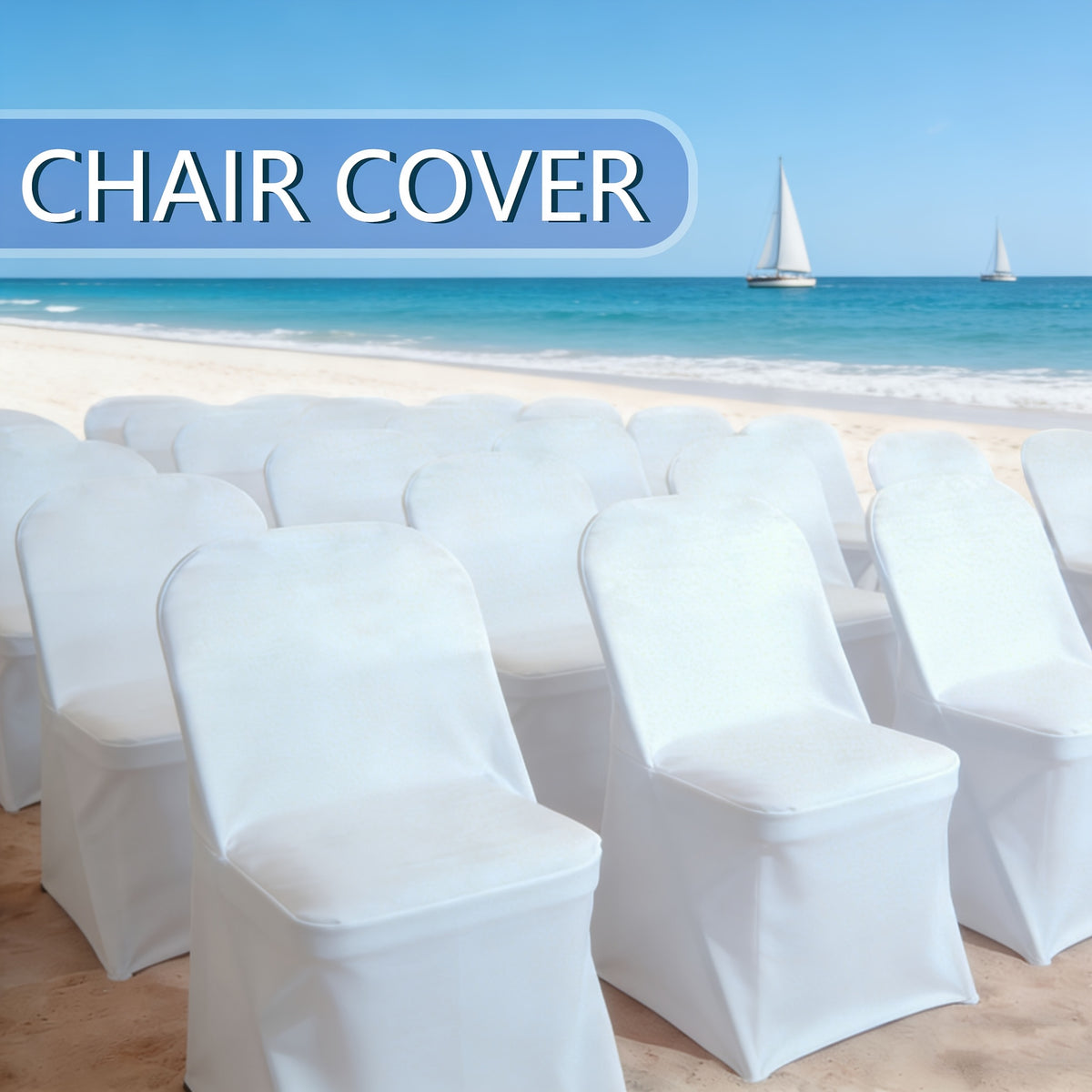 10/30/50/100pcs High-Quality Spandex Folding Chair Covers - Wedding Decorations Essential - Wedding Stuff, Perfect For Party Supplies, Birthday, Camping & Halloween Decor