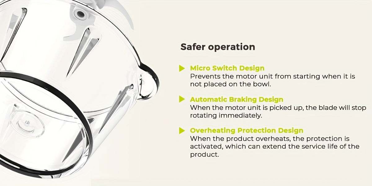Syvio Food Processors with 2 Bowls, Meat Grinder 4 Bi-Level Blades, Mini Electric Food Chopper 450W, for Baby Food, Meat, Onion, Vegetable Chopper, 2 Speed, 8 Cup And 8 Cup, Christmas Gifts
