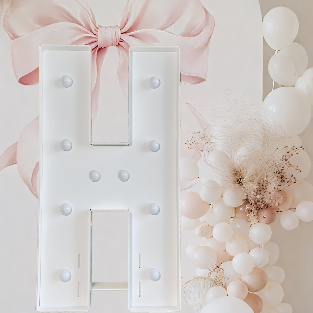 Warm White Lighted Letter Boards, 3FT GBC/MARRY ME//LOVE/HBD for Birthdays, Anniversaries & More Wall Pediments KT Board Marquee Letters Light