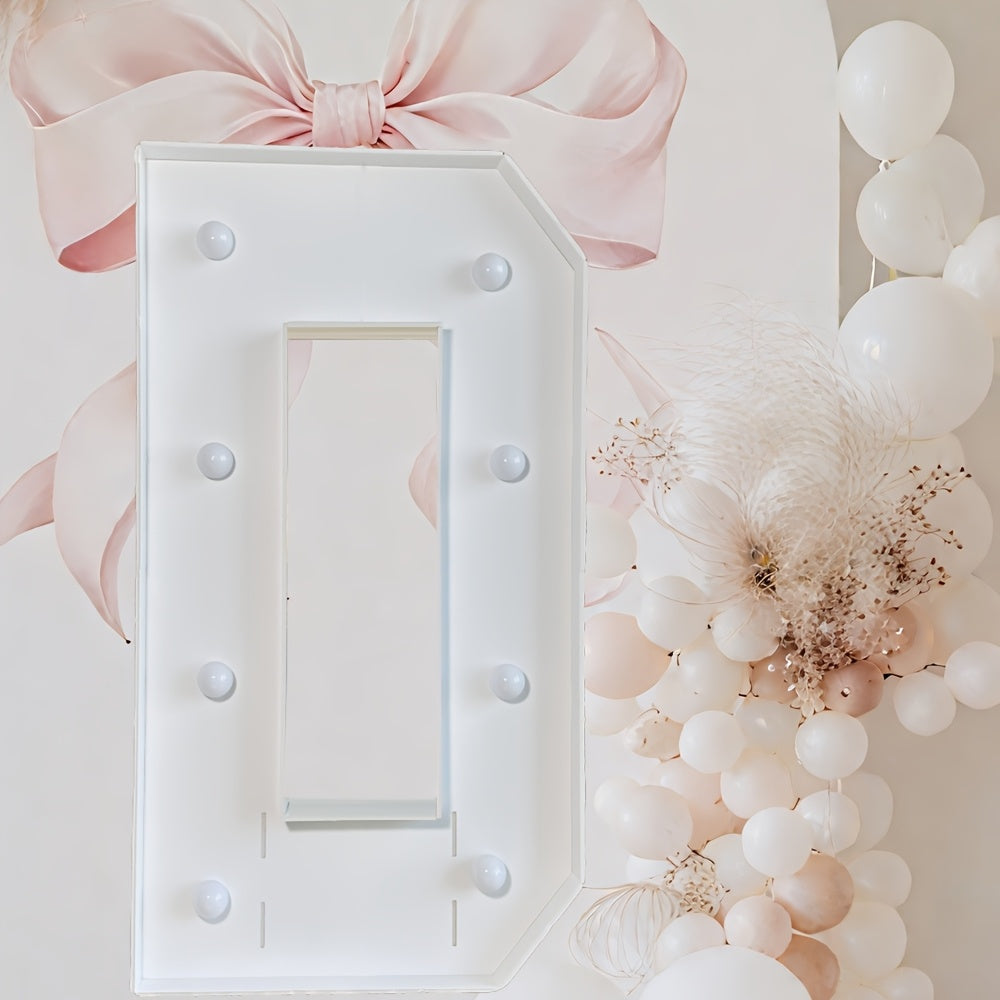 Warm White Lighted Letter Boards, 3FT GBC/MARRY ME//LOVE/HBD for Birthdays, Anniversaries & More Wall Pediments KT Board Marquee Letters Light