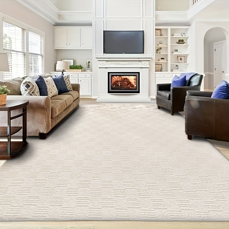 1pc Modern Style Solid Color Tie-dyed Area Rug Mat, Soundproof, Non-slip, Washable Soft And Lightweight, Suitable For Living Room, Bedroom, Can Be Used As A Graduation Season Valentine'S Day New Year Christmas Gift, Home Decoration Room Decoration.