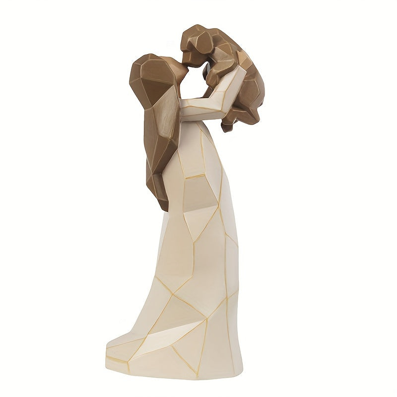 Hand-Painted Friendship Figure Sculpture Resin Craft, for Those Who Share The Spirit Of Friendship, Carrying Dog As Reminder Of Loyal Pets And Friends, Present And Past, Collectible Statues, Holiday Gifts