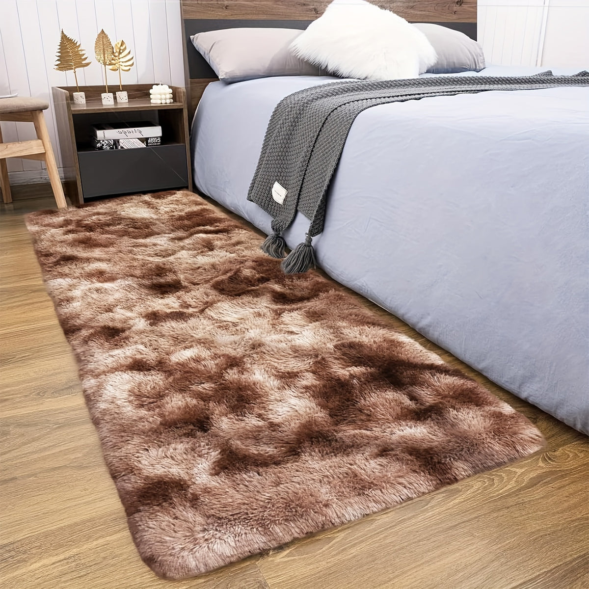 1pc Modern Style Solid Color Tie-dyed Area Rug Mat, Soundproof, Non-slip, Washable Soft And Lightweight, Suitable For Living Room, Bedroom, Can Be Used As A Graduation Season Valentine'S Day New Year Christmas Gift, Home Decoration Room Decoration.