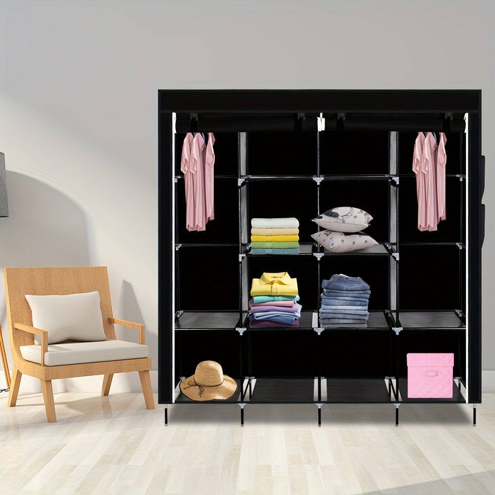 71" Portable Closet Wardrobe Clothes Rack Storage Organizer, Portable Closets
