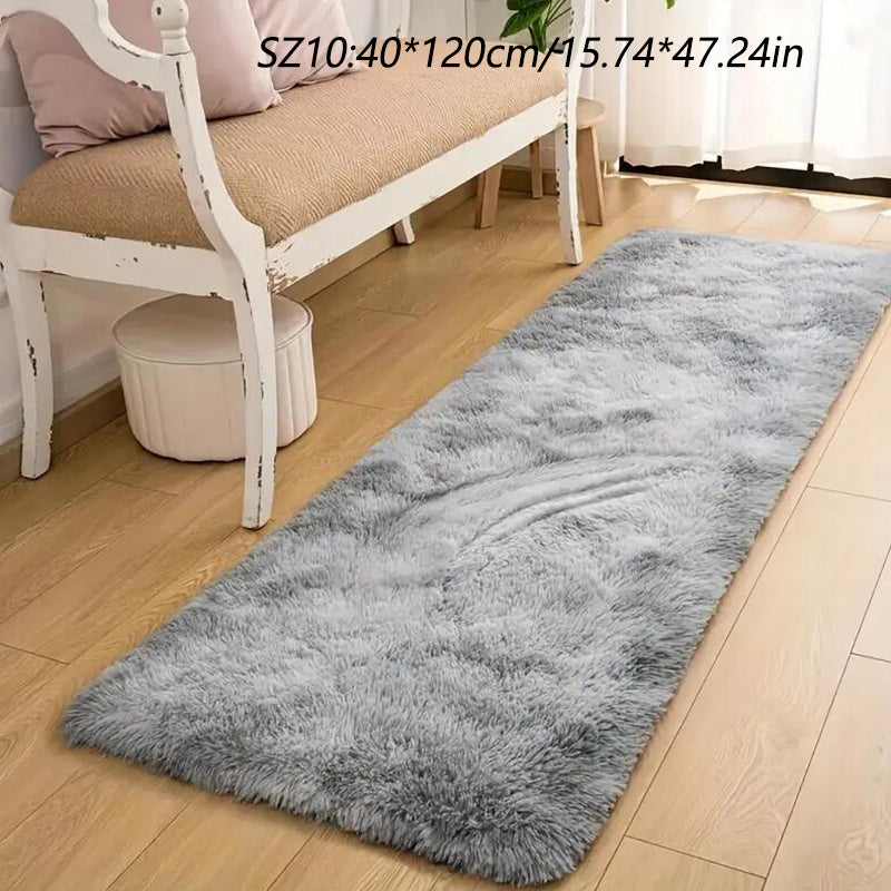 A Luxurious Square Tie-Dye Rug Made from Upgraded Soft Plush Fabric, Available in Various Colors. It Features a Non-Slip Backing, Is Absorbent And Durable, And Can Be Machine Washed, Making It Perfect for Living Rooms, Offices, Bedrooms, Home Decor