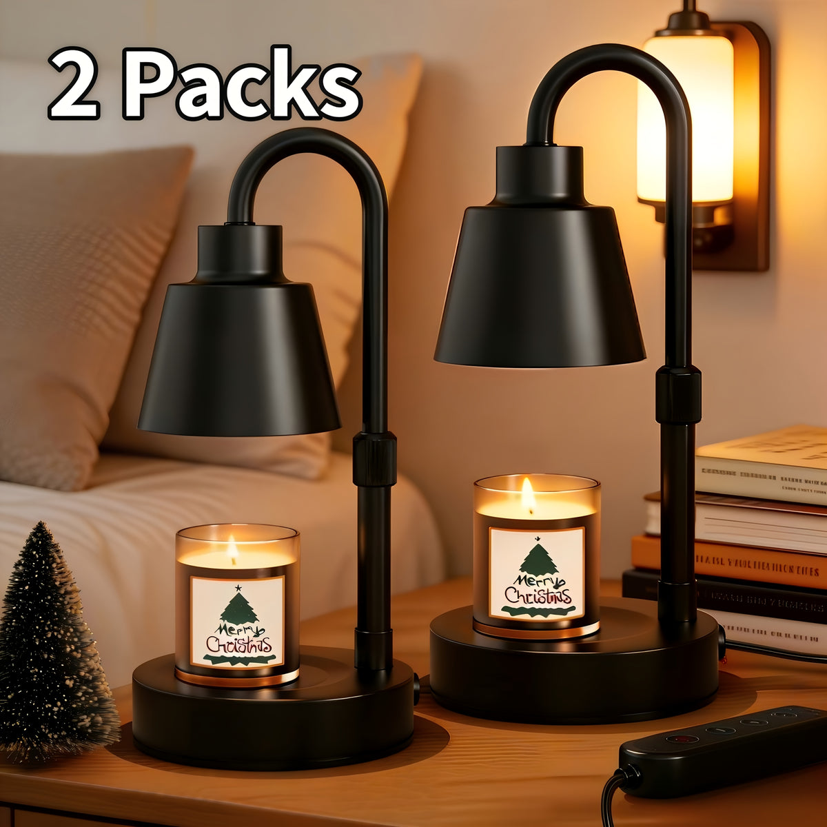 2025 New Adjustable Candle Warmer Lamp with Timer: Unique Metal Lamp for Warming Jar Candles And Wax Melts, Height Adjustable for Home And Bedroom Decor, Perfect As a Housewarming Gift Or Birthday Present for Moms (Bulbs Not Included)