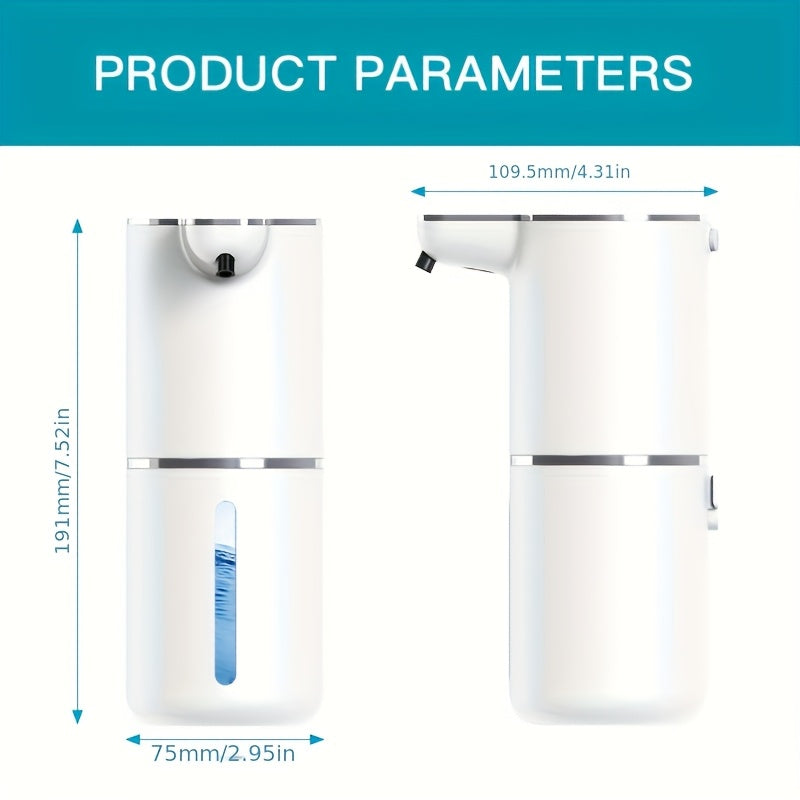 Intelligent Electric Induction Soap Dispenser, Hand Soap Dispenser, Kitchen Sink Soap Dispenser, Foam Soap Dispenser Wall Mounted, Suitable for Families, Hotels, Dormitories, And Other Places