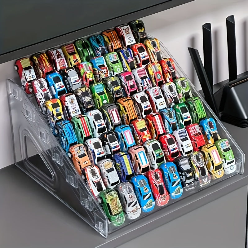 Multi Functional Acrylic Display Stand, Stackable, Multi-layer Design, Suitable For Collectibles - Toy Cars, Badges, Figurines, Cards, Cosmetics, Jewelry, Etc., Halloween And Christmas Gifts