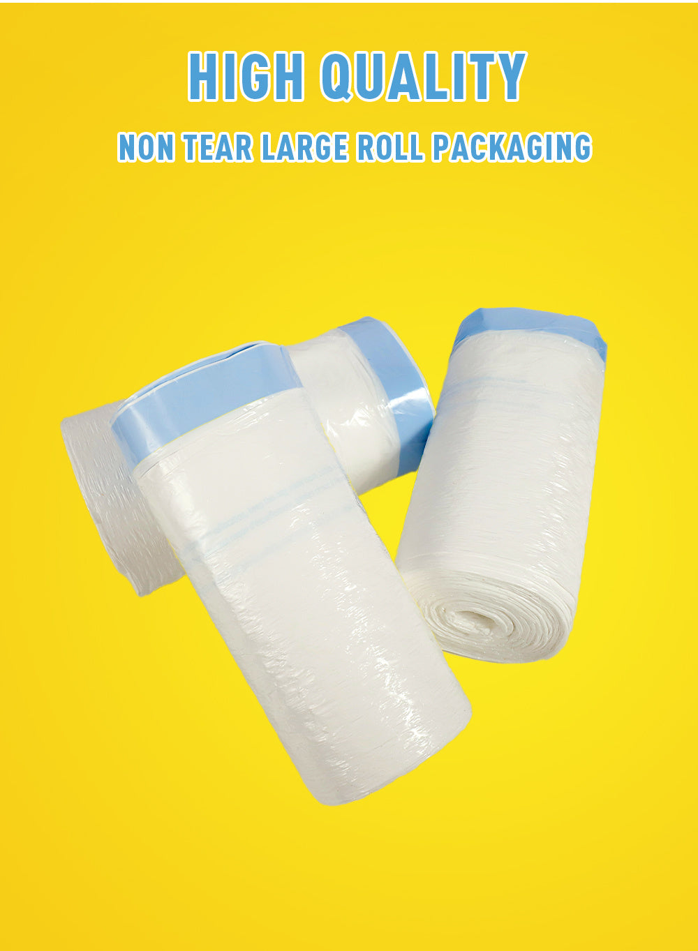 Boxed Disposable Non Tear Garbage Bag 150/78 Pieces 3 Rolls Puncture Tear Resistant Trash Bags, 13 Gallon Capacity, ODOR ELIMINATORTECHNOLOGY Kitchen Drawstring Garbage Bags Fresh Clean Scent With Lemon Mint Scent, 150/78 Count EASY TO USEDRAWSTRINGS MORE