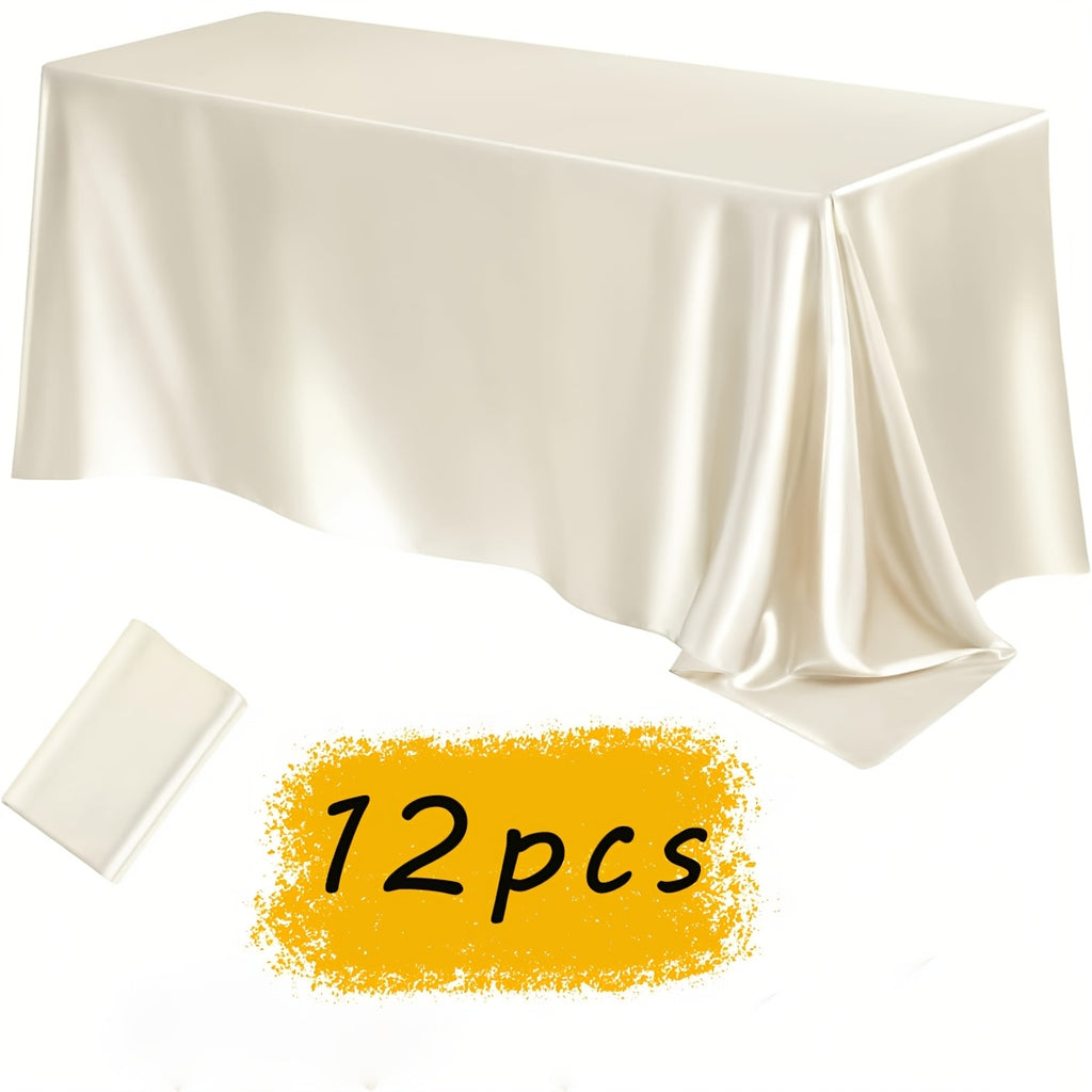 12pcs Satin Tablecloth, 57, Halloween, Christmas