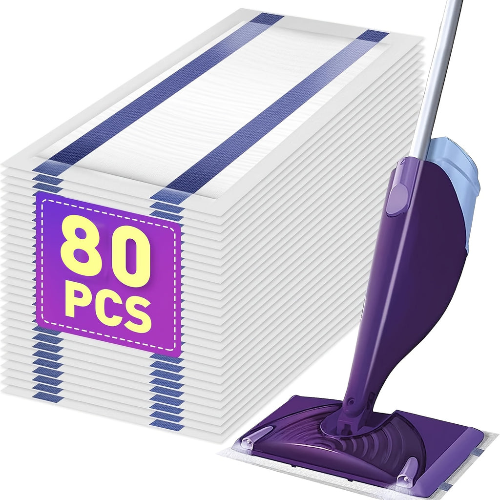 120/80/60/30 Count Disposable Swiffers Wet Jet Mop Pads, Multi-Surface Wetjet Hardwood Floor Cleaner Spray Mop Pads Refills, Thickness & Absorbent (No Mop)