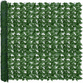 Artificial Ivy Privacy Fence Panel, 40 x 120 Inch Green Leaf Screen with 12 Connected Sections for Balcony, Patio, Garden and Indoor Wall Decor