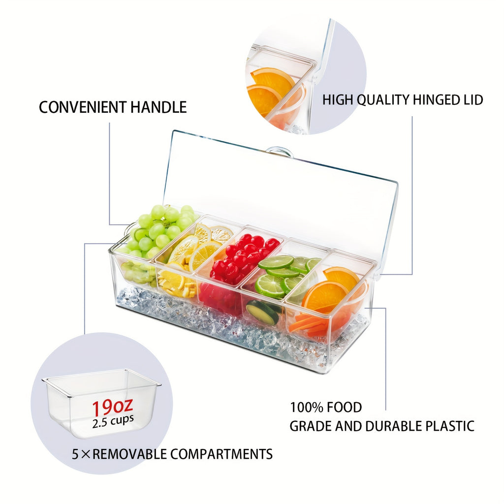 D 1 Set of Chilled Seasoning Plates