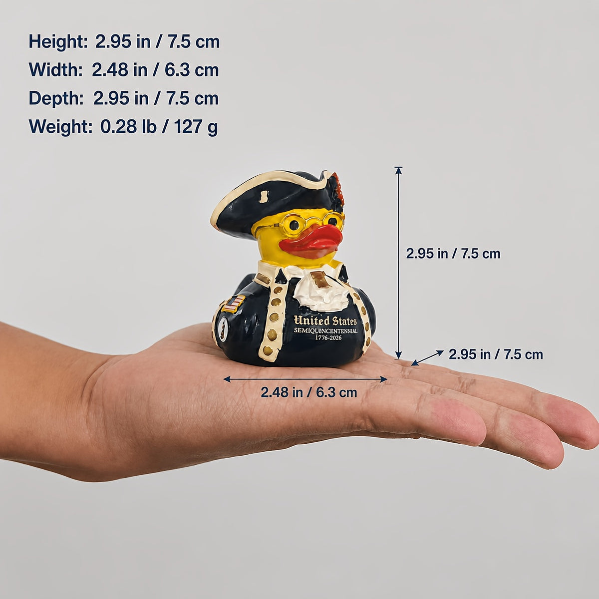 A 250th Anniversary Commemorative Edition Liberty Eagle Duck - 1776-2026 Memorial Collectible Resin Sculpture, Suitable for Placement in Multiple Scenes, Fully Loaded with Historical Commemorative Attributes, a Unique Cultural Symbol, an Exclusive