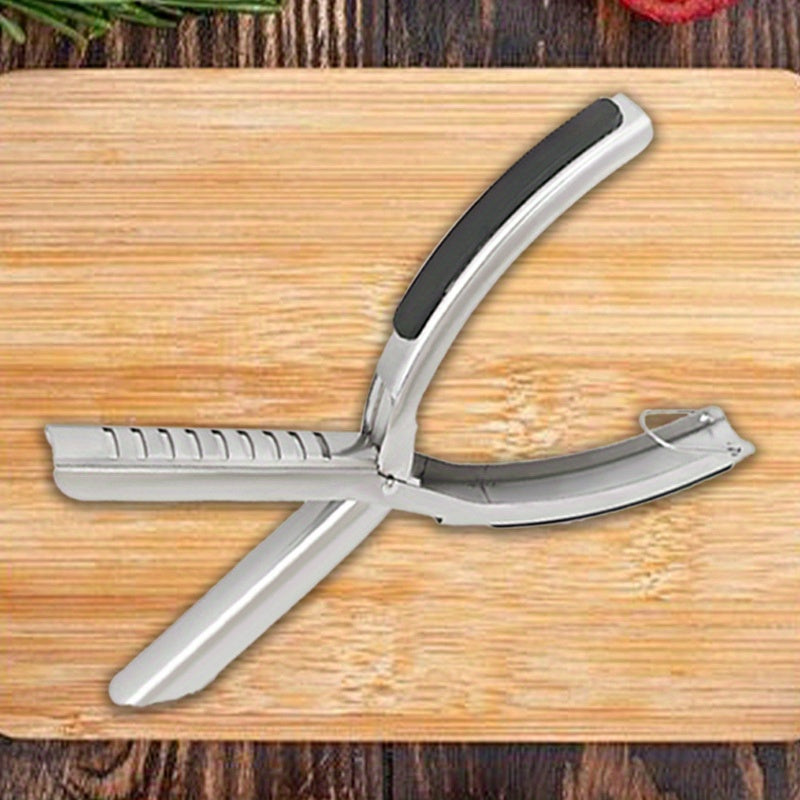 Stainless Steel BBQ Rib Peeler - Manual Rib Removal Tool, Easy Rib Preparation with Ergonomic Handle, Food Grade Durable Kitchen Gadget for Home Cooks And Professional Chefs, Piercing Design