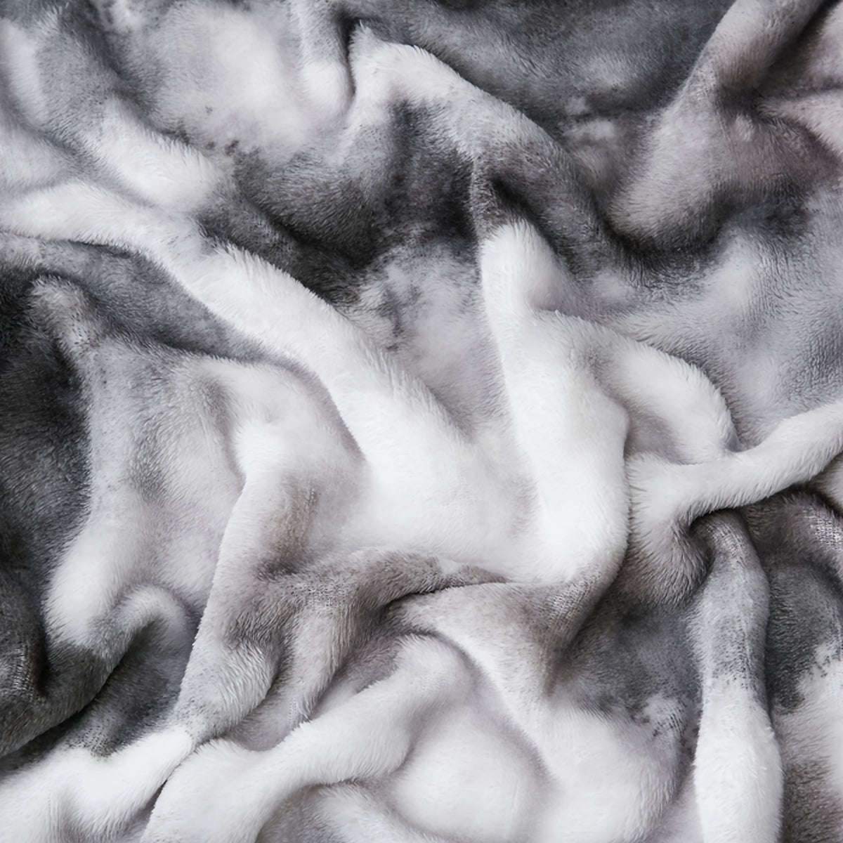 Soft & Warm Ultra-Soft Faux Rabbit Fur Tie-Dye Plush Throw Blanket - Reversible, Machine Washable for All Seasons, Perfect for Sofa, Bed, Living Room, Christmas,, 320GM Random Color