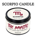 Zodiac Soy Wax Candle with Hidden Pendant and Crystal, 12 Astrology Sign Options for Cozy Reading Ambiance, Birthday Gifts and Romantic Home Fragrance