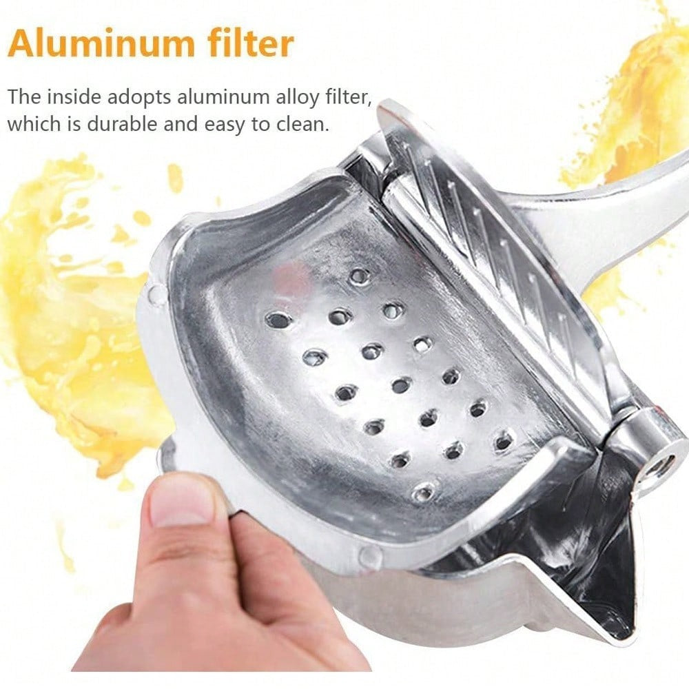 High-Quality Heavy-Duty Metal Manual Juicer, Equipped with an Additional Filter. Handheld Citrus Juicer for Extracting Juice from Lemons, Oranges, Apples, Cucumbers, And Watermelons. Kitchen Tool