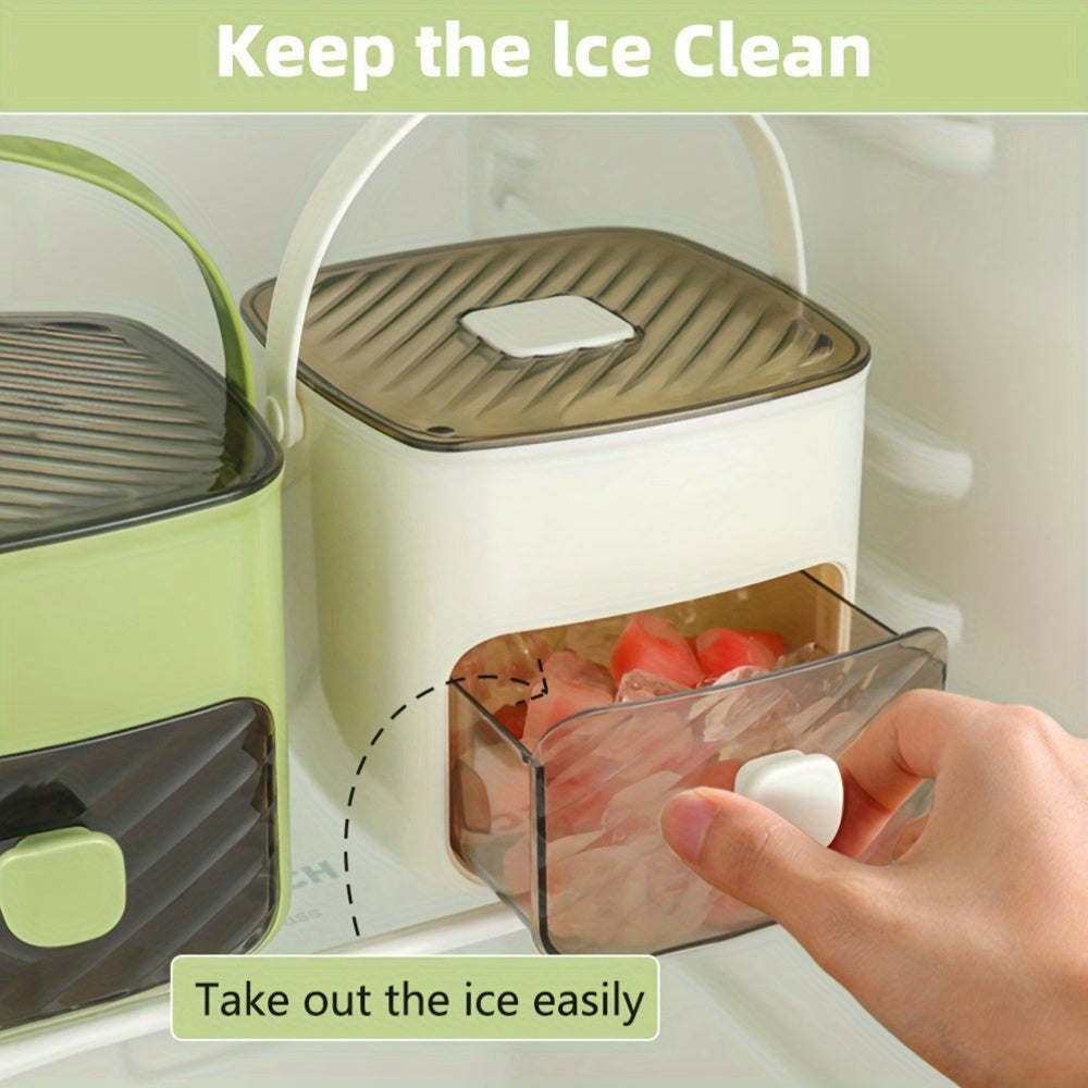 Ice Mold Designed for Making Ice at Home, 48-Compartment Cube of Ice Mold, Novelty Cube of Ice Tray with Lid, Easy Capping - Double Layer, Food Grade Plastic Storage Tray - Portable Design for Beverages, Tea & Coffee, Essential Kitchen Gadget