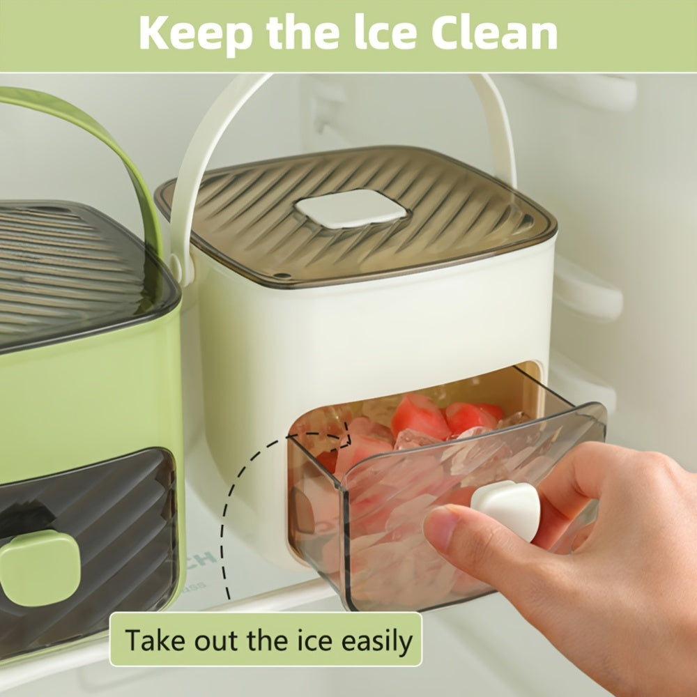Ice Mold Designed for Making Ice at Home, 48-Compartment Cube of Ice Mold, Novelty Cube of Ice Tray with Lid, Easy Capping - Double Layer, Food Grade Plastic Storage Tray - Portable Design for Beverages, Tea & Coffee, Essential Kitchen Gadget