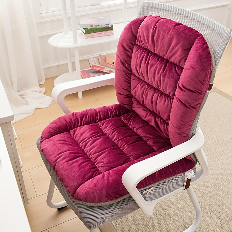 1pc, Thick And Comfortable Cushion, Office Chair Cushion, Lumbar Support And Backrest Cushion for Prolonged Sitting, Multiple Colors Available. Suitable for Daily Use In Offices, Homes, And Living Rooms, A Must-have for Home Decoration