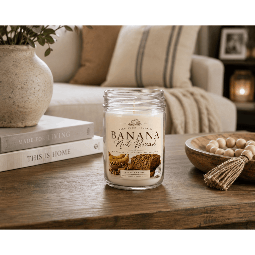 Banana Nut Bread Soy Wax Candle