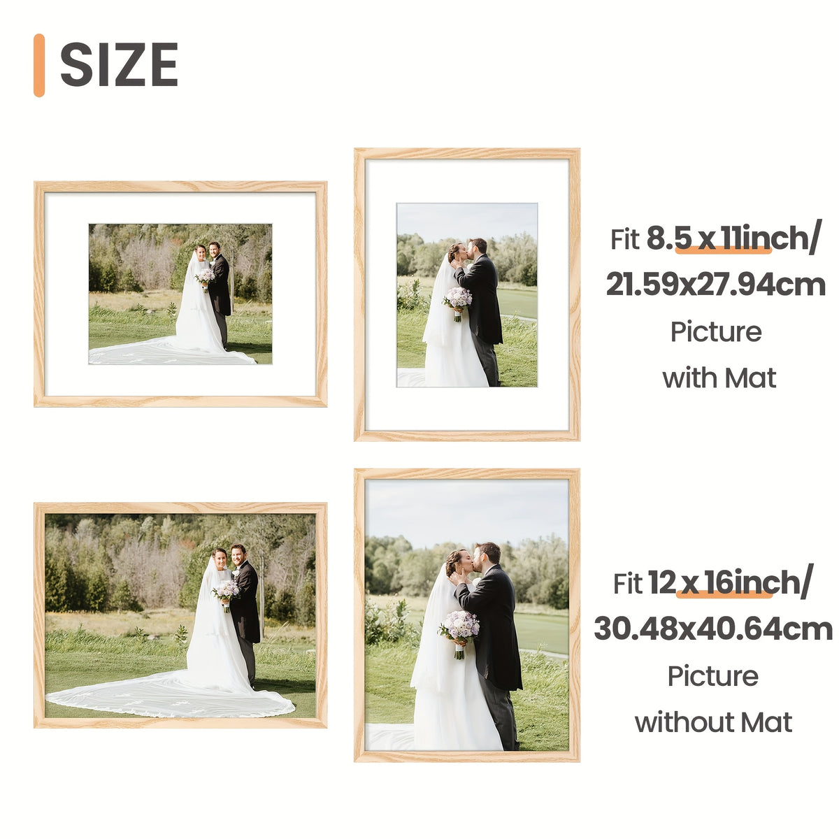 5pcs 12x16 Black Picture Frame, Display Pictures 8.5x11 with Mat Or 12 X 16 Without, Wall Gallery Poster Frames, Vertical Rectangle Picture Frame for Home, Office, Living Room, Art Decor, Birthday Party, Mother'S Day, New Year, Easter Gift