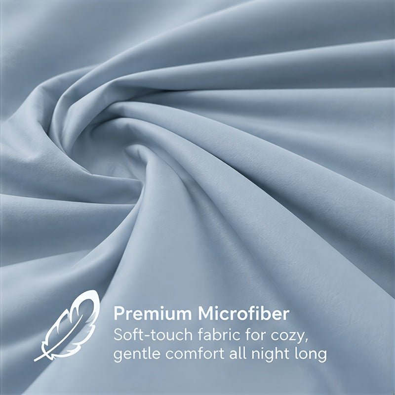 Cooling Summer Comforter Set, Double-Sided Breathable Tech Fabric with Pillowcases, Machine Washable Lightweight Bedding in Twin Queen and King