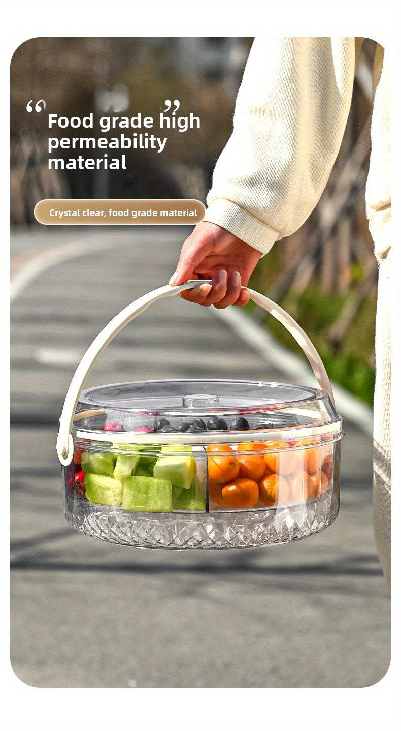 Portable Large Capacity Fruit Preservation Box Sealed Beverage Ice Bucket Outdoor Fruit Beer Champagne Cube of Ice Bucket Portable