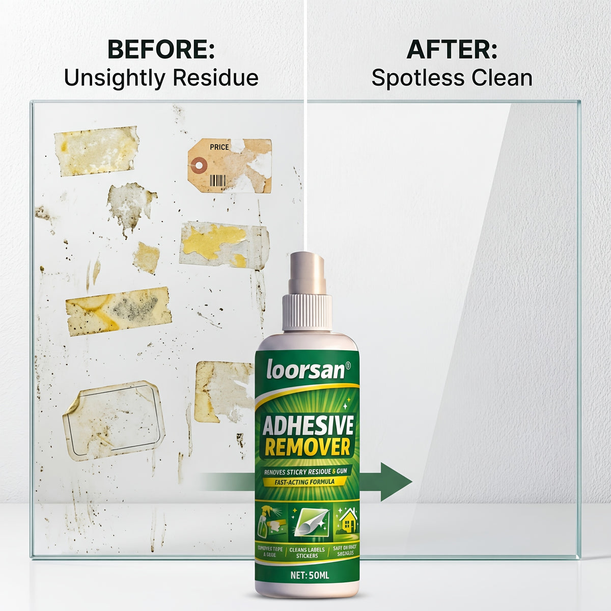 Professional Adhesive Dissolving Spray - A Safe Remover for Removing Sticky Residues, Which Can Quickly Remove Labels, Car Stickers, Masking Tape, Glue And Decals. It Can Also Remove The Glue Labels And Sticker Residues On The Surface Of The Paint