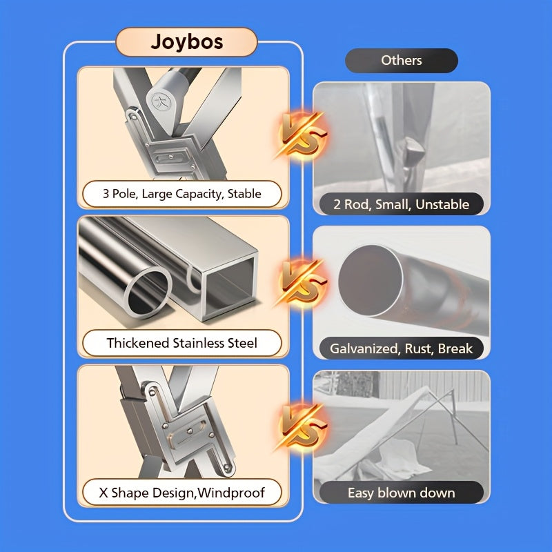 Clothes Drying Rack 63" And 78.7" Two Types, Retractable Length And Folding Outdoor Indoor Use Durable Metal Drying Rack, Drying Rack Clothing Collapsible, Foldable Laundry Drying Rack, Heavy Duty Stainless Steel Clothesline, Drying Racks