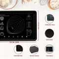 Silicone Pastry Mat with Measurements, Extra-Thick Non-Slip Reusable Dough Rolling Surface for Pizza, Pie Crusts and Everyday Home Baking Prep