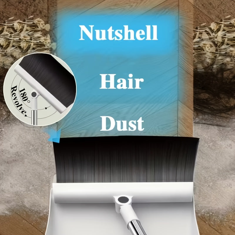 2-In-1/3-In-1/4-In-1 Broom with Dustpan Combo Set, Non-Stick Hair Cleaning for Hard Floors, Long Handle Sweeping for Living Room, Bedroom, Bathroom, Durable, Easy Storage, Rotatable, Foldable, Efficient Cleaning, Flexible Design, Fast Dust Removal