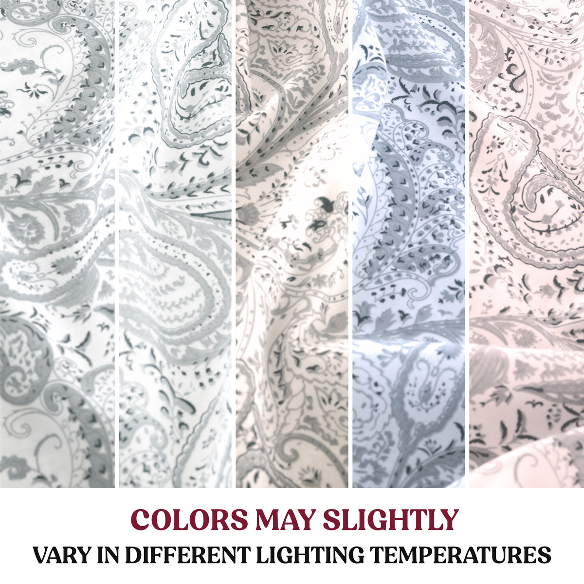 Paisley Microfiber Sheet Set, Soft 100% Polyester Bedding with 16-Inch Deep Pocket Fitted Sheet, Flat Sheet and Pillowcases in Six Bed Sizes