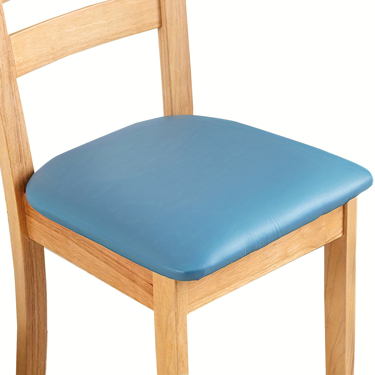4/6pcs 100% Waterproof PU Fabric Dining Chair Slipcovers, Removable Upholstered Chair Cushion Cover for Dining Room, Hotel, Kitchen, And Home Decor, Fits A Variety Of Seat Styles, Halloween Home Decorations, Black Seat Cushion