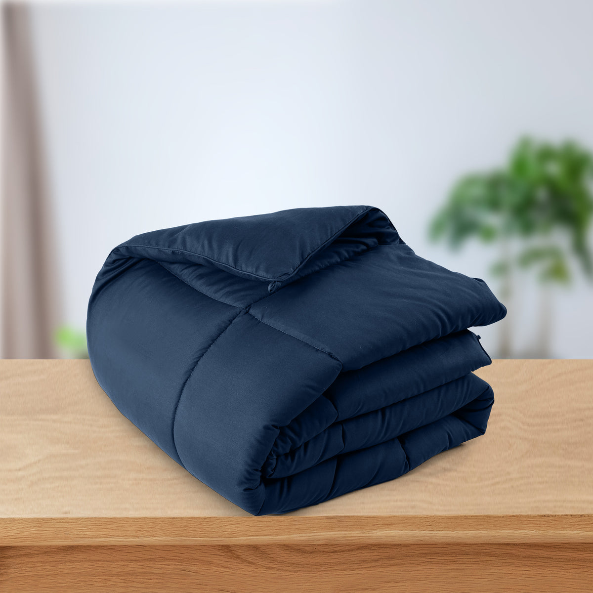 Lux Decor Comforter - All Season Quilt Comforter For Summer Sleeping With Corner Tabs - Soft, Breathable Versatile Bedding & Bedroom Decor - Luxurious Box Stitching