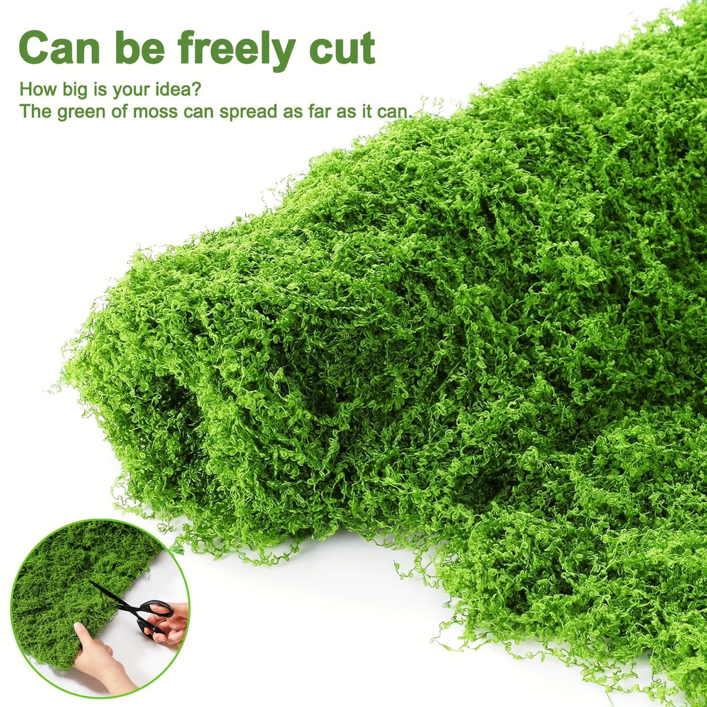 39.37X78.74inch/19.69X39.37inch Artificial Moss Blanket, Artificial Moss, Home Decoration Moss Mat, Easy to Cut, Suitable for Garden, Party, Christmas, Decoration, Fish Tank Landscape, Etc