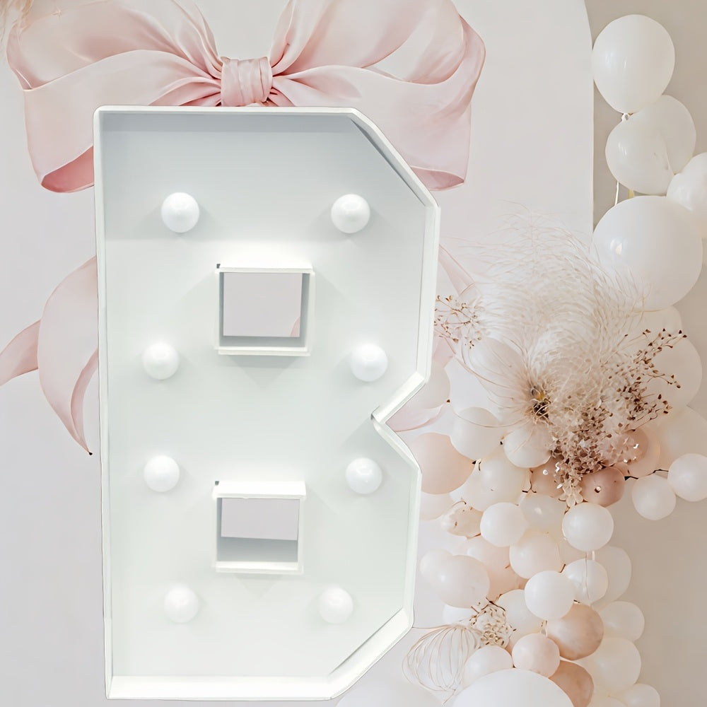 Warm White Lighted Letter Boards, 3FT GBC/MARRY ME//LOVE/HBD for Birthdays, Anniversaries & More Wall Pediments KT Board Marquee Letters Light