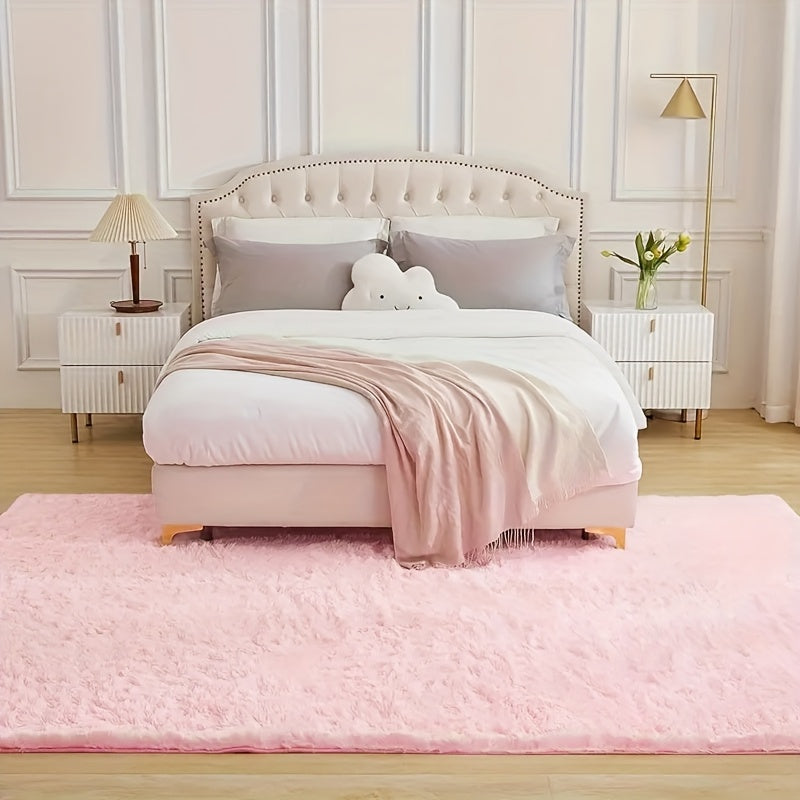 1pc Of Ultra Soft And Thick Fluffy Living Room Carpet, Non Slip, Soft, Comfortable, Fashionable, High-end, Available In Various Sizes And Colors. The Carpet Can Be Used for Bedroom, Dining Room, Living Room, And Office Decoration, Home Decoration